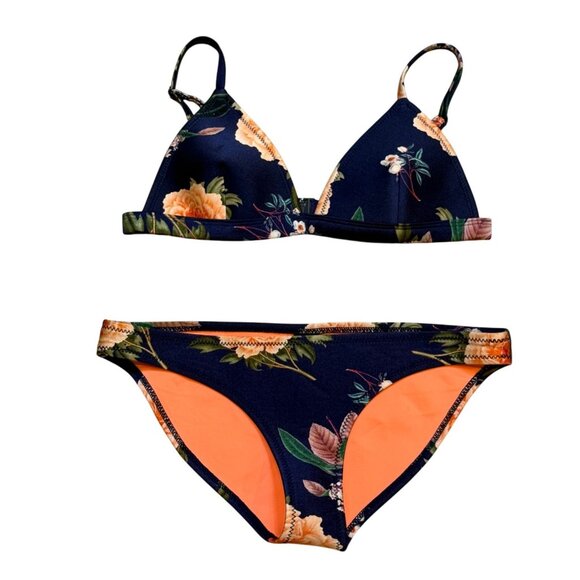 Triangl Floral Bikini Set Medium Size S+ Nylon & Spandex - Picture 1 of 8